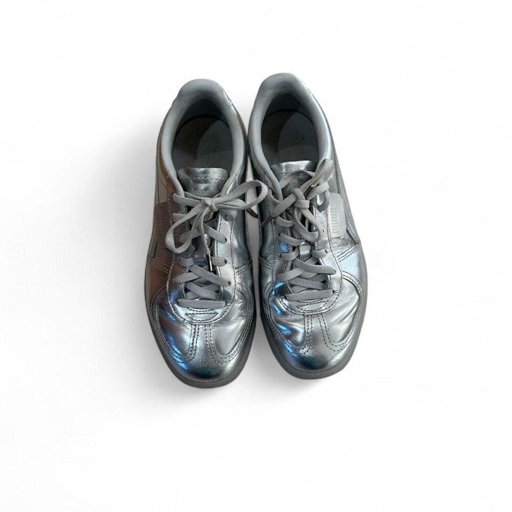 Puma Palermo Chrome Metallic Silver Sneakers